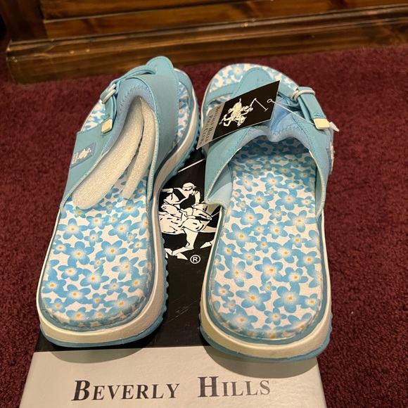 Polo size 10 women’s sandal (Blue). - Picture 2 of 3